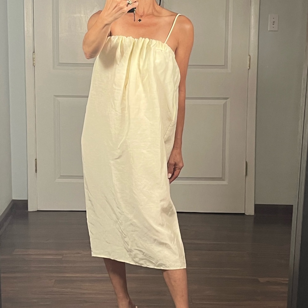Arket Linen Blend Tube Dress size S NWT